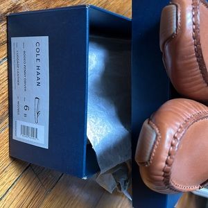 Brand New！！！COLE HAAN  women Loafer  RODEO PENNY DRIVER  COLOR: LUGGAGE 6B